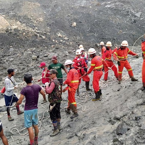 Κατολίσθηση σε ορυχείο στη Μιανμάρ