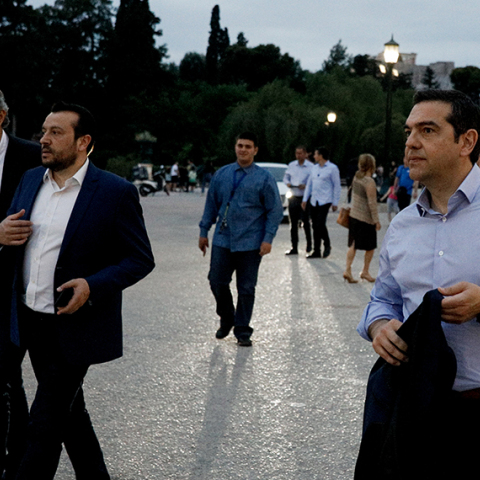 Παύλος Πολάκης, Νίκος Παππάς, Αλέξης Τσίπρας