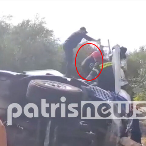 Βυτιοφόρο έπεσε σε αρδευτικό κανάλι στην Ηλεία - Πυροσβέστες απεγκλώβισαν δύο άτομα