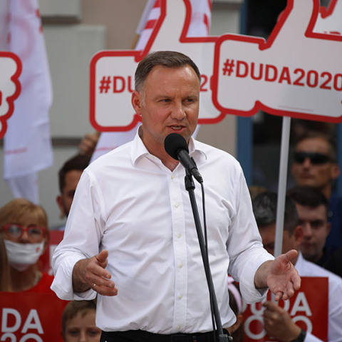 Ο πρόεδρος της Πολωνίας, Άντζεϊ Ντούντα