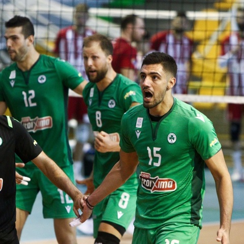 O Παναθηναϊκός επέστρεψε στην κορυφή του βόλεϊ ανδρών επικρατώντας με 2-0 νίκες επί του Ολυμπιακού στη σειρά των τελικών