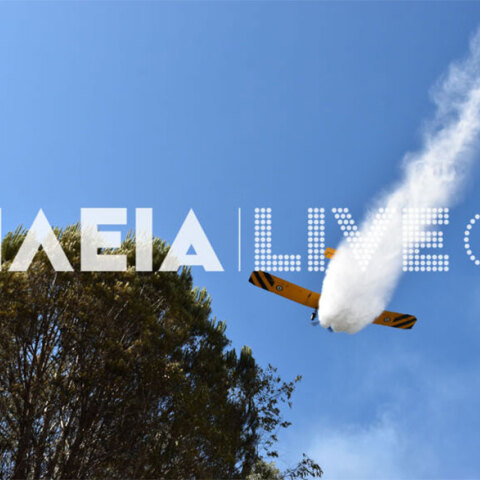 Δασική πυρκαγιά στην Ηλεία: Αεροσκάφη ρίχνουν νερό σε εστίες στο δάσος των Θινών στο Βαρθολομιό 