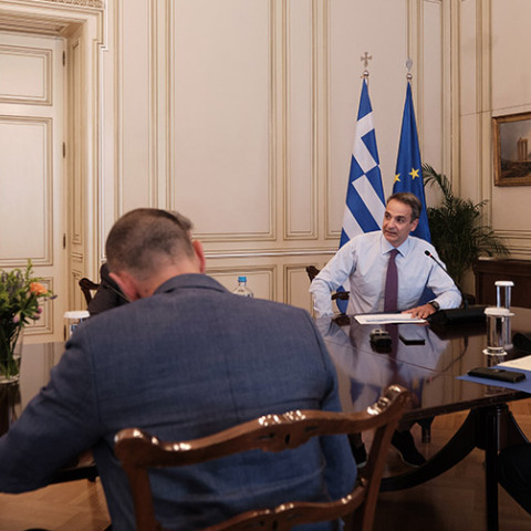 ΣΥΣΚΕΨΗ ΥΠΟ ΤΟΝ ΠΡΩΘΥΠΟΥΡΓΟ ΚΥΡ. ΜΗΤΣΟΤΑΚΗ ΓΙΑ ΤΗΝ ΕΝΤΑΤΙΚΟΠΟΙΗΣΗ ΤΩΝ ΕΛΕΓΧΩΝ ΓΙΑ ΤΗΝ ΑΝΤΙΜΕΤΩΠΙΣΗ ΤΟΥ ΚΟΡΟΝΟΪΟΥ