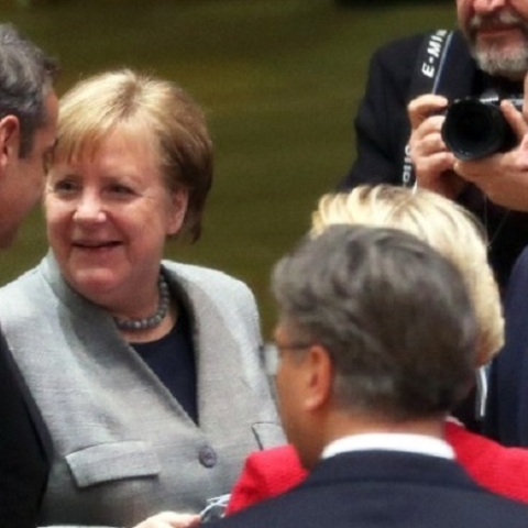 Μητσοτάκης - Μέρκελ - Μακρόν