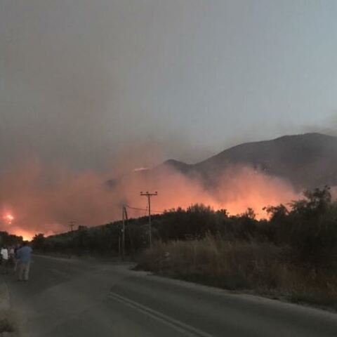 Φωτιά στη Μάνη το 2017