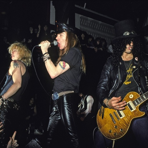 Στιγμιότυπο από συναυλία Guns N' Roses Perform στο Limelight Circa στη Νέα Υόρκη
