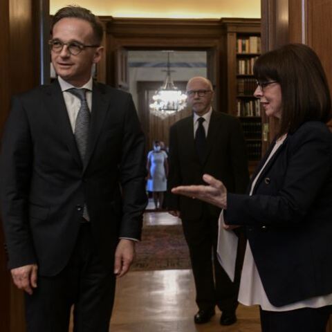 Κατερίνα Σακελλαροπούλου και Χάικο Μαας 