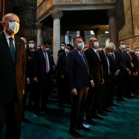 Ο Ερντογάν στην Αγία Σοφία 