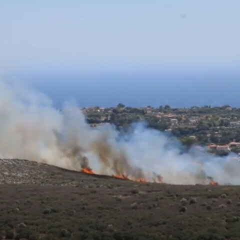 Φωτιά στην Κεφαλονιά, στην περιοχή Κεραμειές