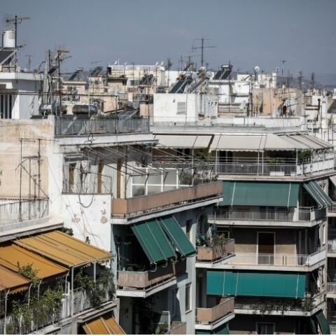 Πολυκατοικίες στο κέντρο της Αθήνας 