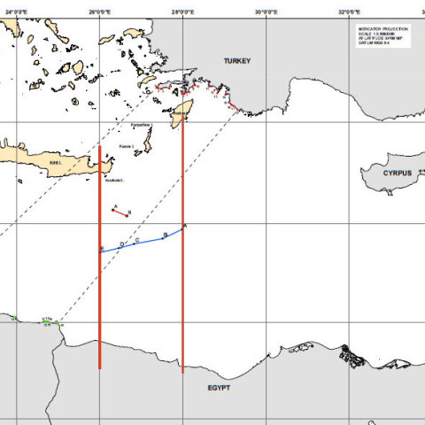 Ο χάρτης της ελληνικής ΑΟΖ, όπως διαμορφώνεται μετά τη συμφωνία που υπεγράφη με την Αίγυπτο