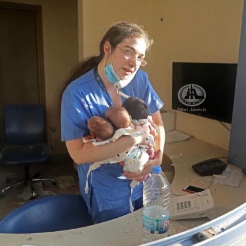 Έκρηξη στη Βηρυτό: Νοσοκόμα έσωσε τρία νεογέννητα μωρά (εικόνα)