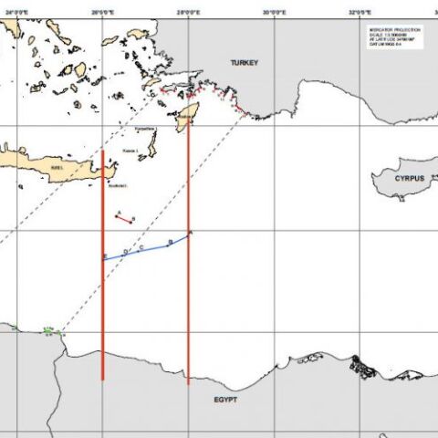 Ο χάρτης της ελληνικής ΑΟΖ, όπως διαμορφώνεται μετά τη συμφωνία που υπεγράφη με την Αίγυπτο