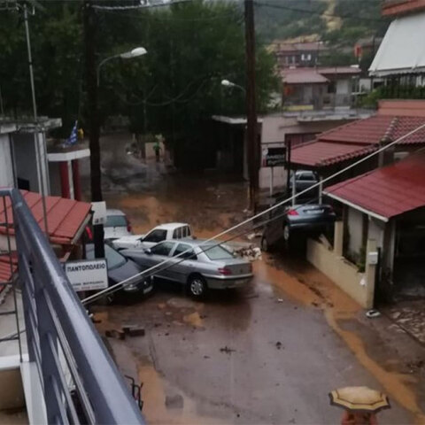 Η κακοκαιρία στην Εύβοια προκάλεσε καταστροφές