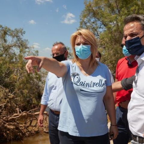 Στην Εύβοια ο Κυριάκος Μητσοτάκης 
