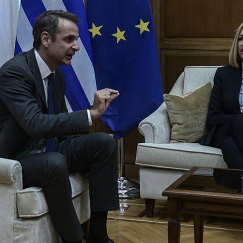 ΣΥΝΑΝΤΗΣΗ ΤΟΥ ΠΡΩΘΥΠΟΥΡΓΟΥ ΚΥΡ. ΜΗΤΣΟΤΑΚΗ ΜΕ ΤΗΝ ΠΡΟΕΔΡΟ ΤΟΥ ΚΙΝ.ΑΛ. Φ ΓΕΝΝΗΜΑΤΑ