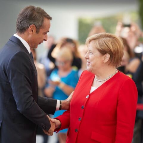 Κυριάκος Μητσοτάκης και Άνγκελα Μέρκελ 