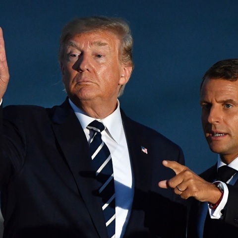 Ντόναλντ Τραμπ και Εμανουέλ Μακρόν