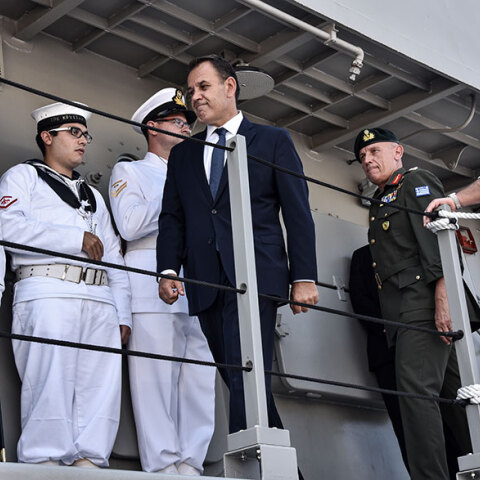 Ο υπουργός Εθνικής Άμυνας Νίκος Παναγιωτόπουλος