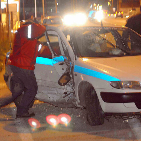 Αγροτικό εμβόλισε περιπολικό κατά τη διάρκεια καταδίωξης στην Εθνική Οδό Πατρών - Πύργου