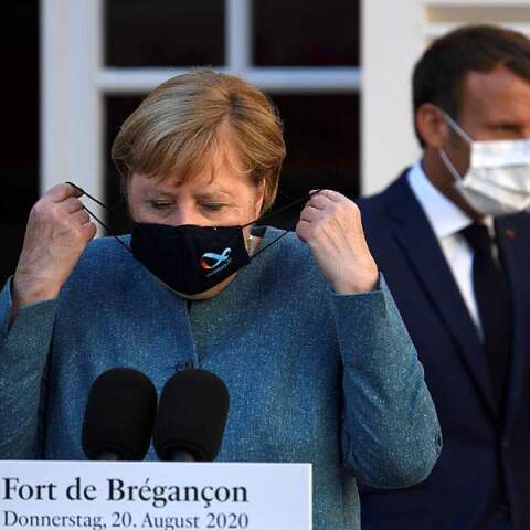 Άνγκελα Μέρκελ- Εμανουέλ Μακρόν 