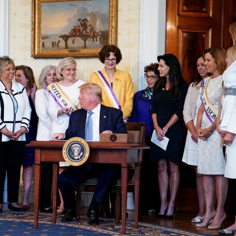 Ο πρόεδρος των ΗΠΑ Ντόναλντ Τραμπ στον Λευκό Οίκο 