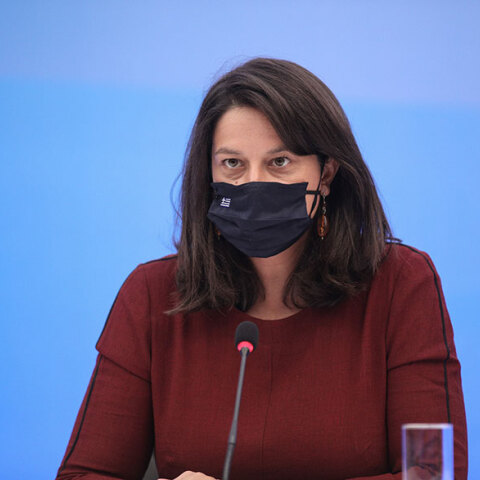 Η υπουργός Παιδείας Νίκη Κεραμέως