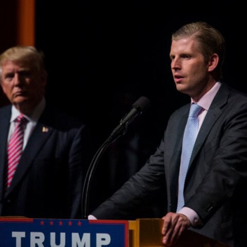 Ο Έρικ Τραμπ με τον πατέρα του, Ντόναλντ Τραμπ