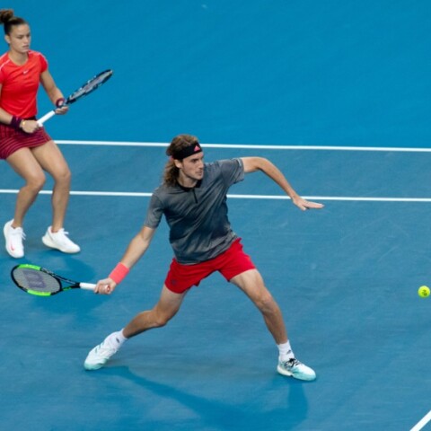 Ο Στέφανος Τσιτσιπάς και η Μαρία Σάκκαρη