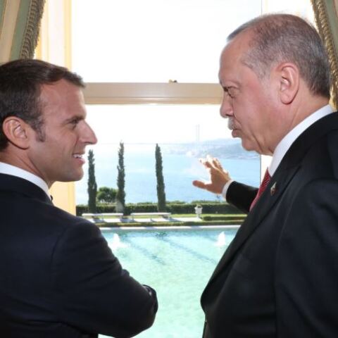 Εμανουέλ Μακρόν- Ρετζέπ Ταγίπ Ερντογάν 