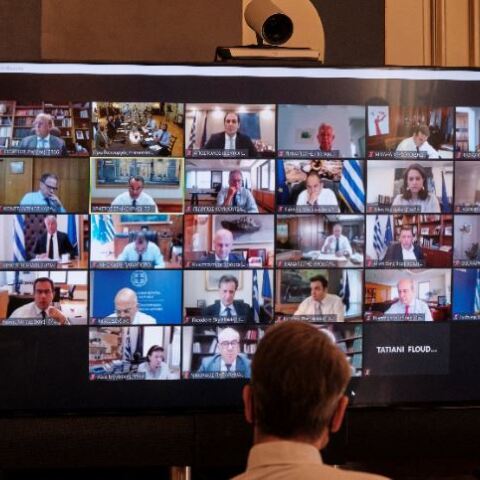 Υπουργικό συμβούλιο μέσω τηλεδιάσκεψης 