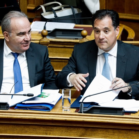 Ο Άδωνις Γεωργιάδης και ο Νίκος Παπαθανάσης 