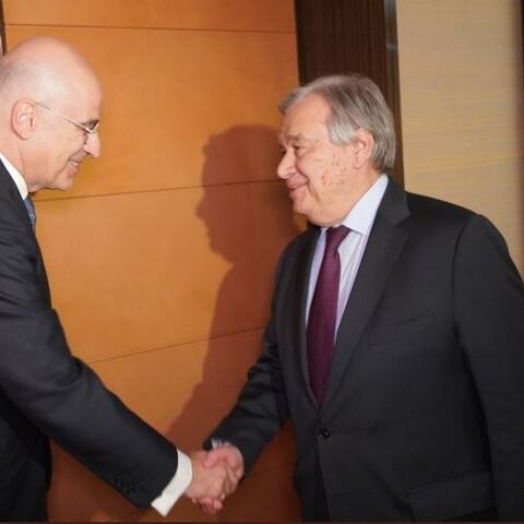 Νίκος Δένδιας - Αντόνιο Γκουτέρες 