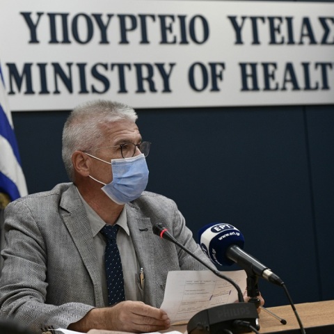 Ο Χαράλαμπος Γώγος στην ενημέρωση για τον κορωνοϊό