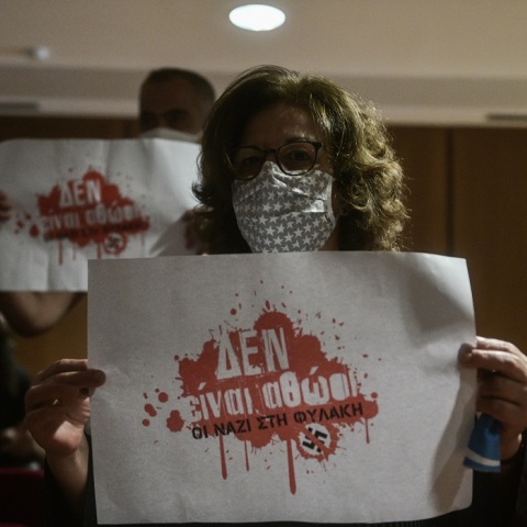 Η Μάγδα Φύσσα στη δίκη της Χρυσής Αυγής 