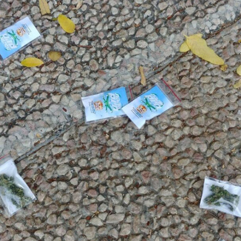Drone πλημμύρισε με σακουλάκια κάνναβης, κεντρική πλατεία στο Τελ Αβίβ