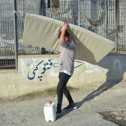 Εικόνα από τη Μόρια σήμερα