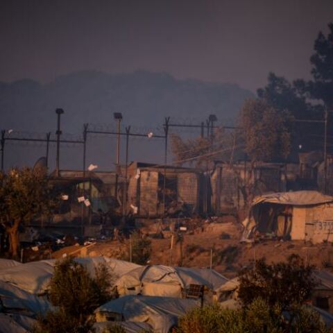Φωτιά στη Μόρια 