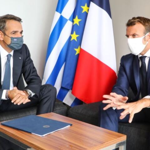 Kυριάκος Μητσοτάκης - Εμανουέλ Μακρόν 