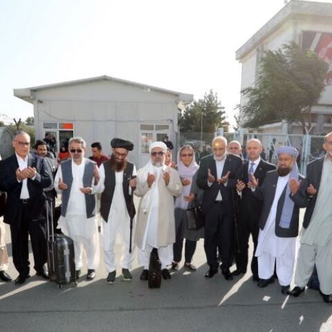 Η ομάδα διαπραγμάτευσης της αφγανικής κυβέρνησης 