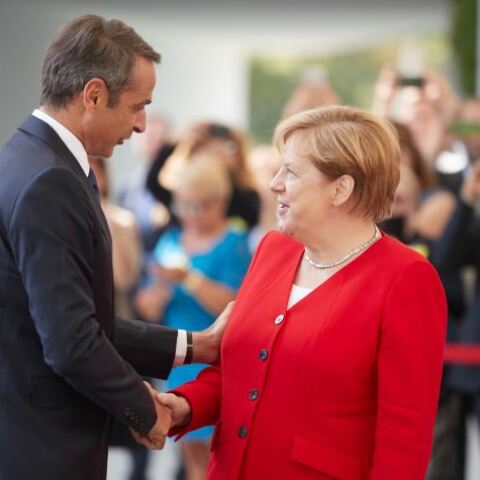 Κυριάκος Μητσοτάκης - Άνγκελα Μέρκελ 