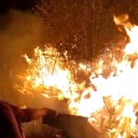 Φωτιά στη Μόρια 