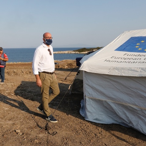 Ο Σαρλ Μισέλ στη Λέσβο