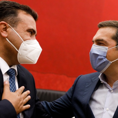 Συνάντηση Ζόραν Ζάεφ - Αλέξη Τσίπρα