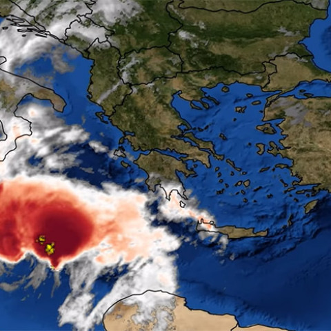 Meteo.gr: Ο στροβιλισμός του ΙΑΝΟΥ στην Κεντρική Μεσόγειο 