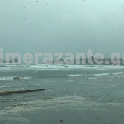 Καταιγίδες και θυελλώδεις άνεμοι στη Ζάκυνθο, καθώς πλησιάζει η κακοκαιρία «Ιανός»