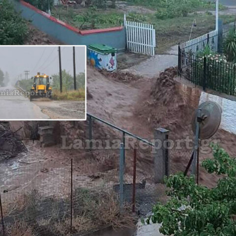 Πλημμύρες στη Φθιώτιδα από την κακοκαιρία «Ιανός»: Εγκλωβίστηκαν ηλικιωμένοι στα σπίτια τους