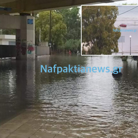 Κακοκαιρία «Ιανός»: Ένα με τη θάλασσα έγινε η στεριά στο Ρίο