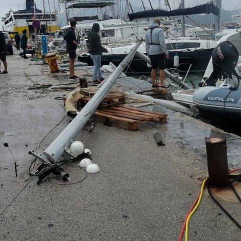Καταστροφές από την κακοκαιρία στην Ζάκυνθο