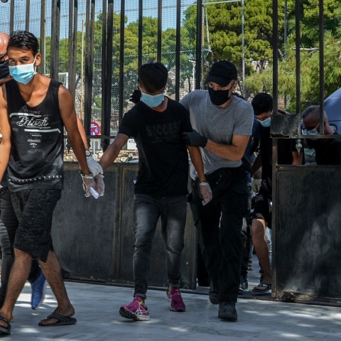 Κατηγορούμενοι για τη φωτιά στη Μόρια